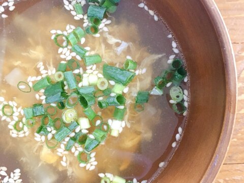 大根と卵の中華スープ